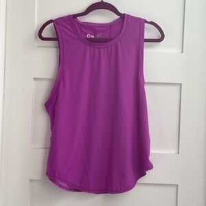 - ZYIA Zyia Active Purple Mesh Panel Split top NWOT​​​